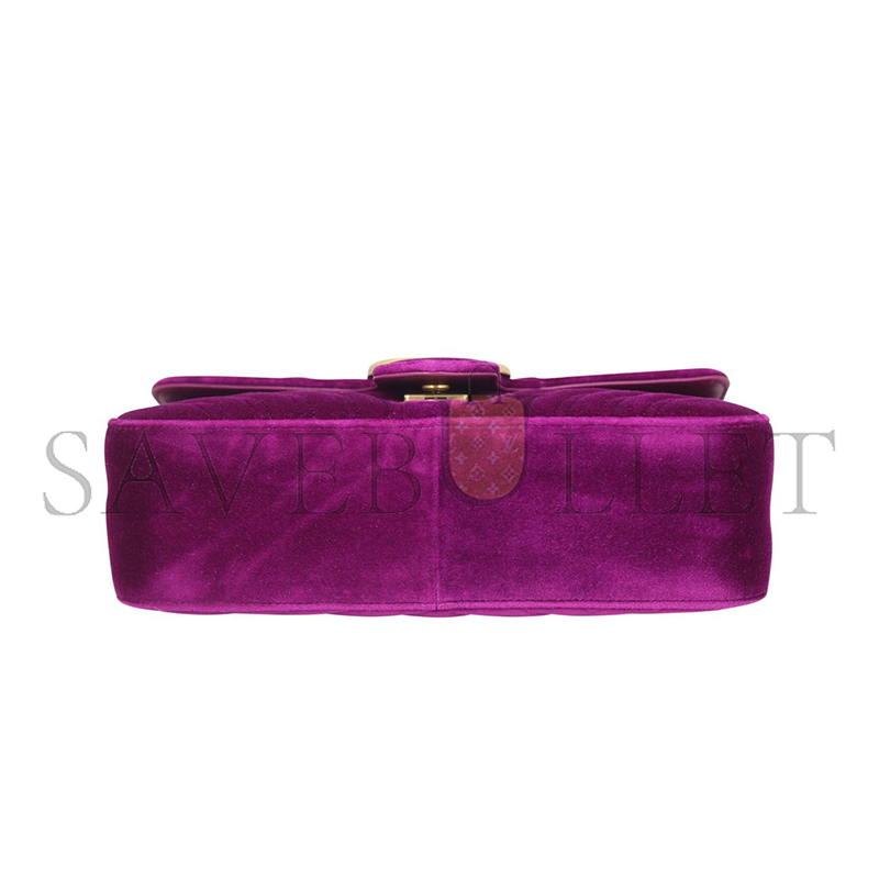 GUCCI GG MARMONT VELVET SMALL SHOULDER BAG 443497 (26*15*7cm)